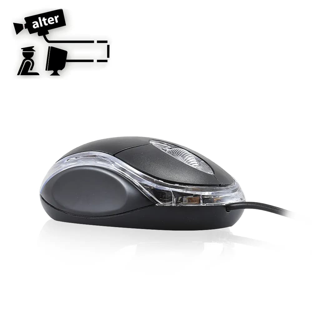 Marcas Varias MOUSE NEGRO-TRANSPARENTE