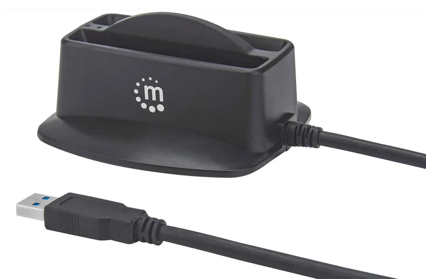 Manhattan Base de conexión dual USB 3.0 SuperSpeed y disco duro SATA 2 7