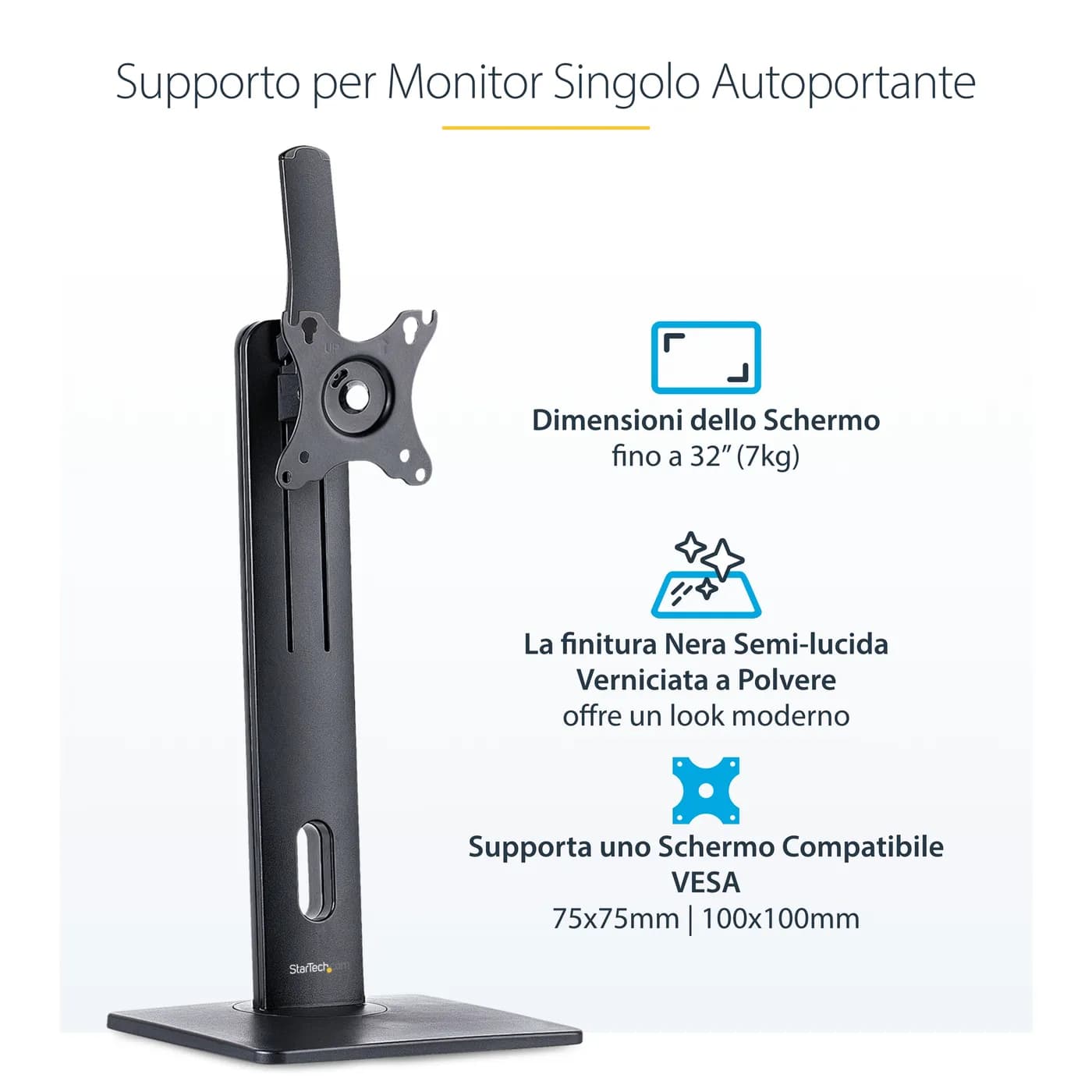 StarTech.com Soporte para Monitor - Porta Monitor Autónomo y de Altura 20