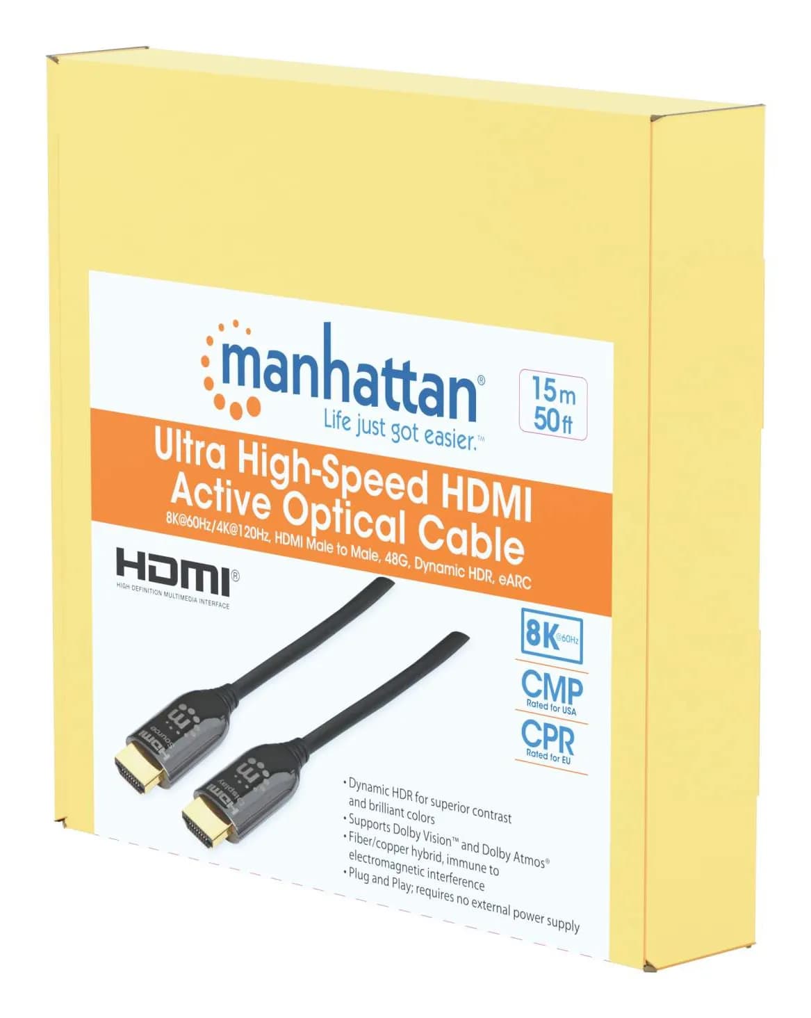 Manhattan 356176 cable HDMI 15 m HDMI Tipo A (Estándar) Negro 2