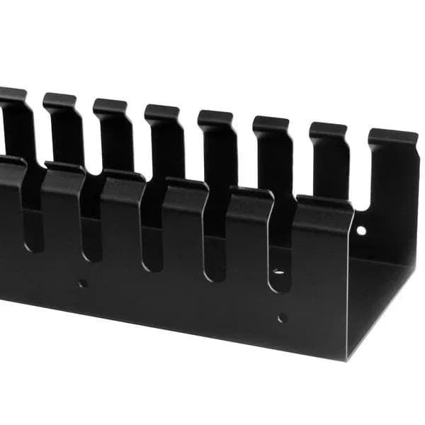StarTech.com Organizador Vertical de Cableado con Lengüetas - 0U - 91c 7
