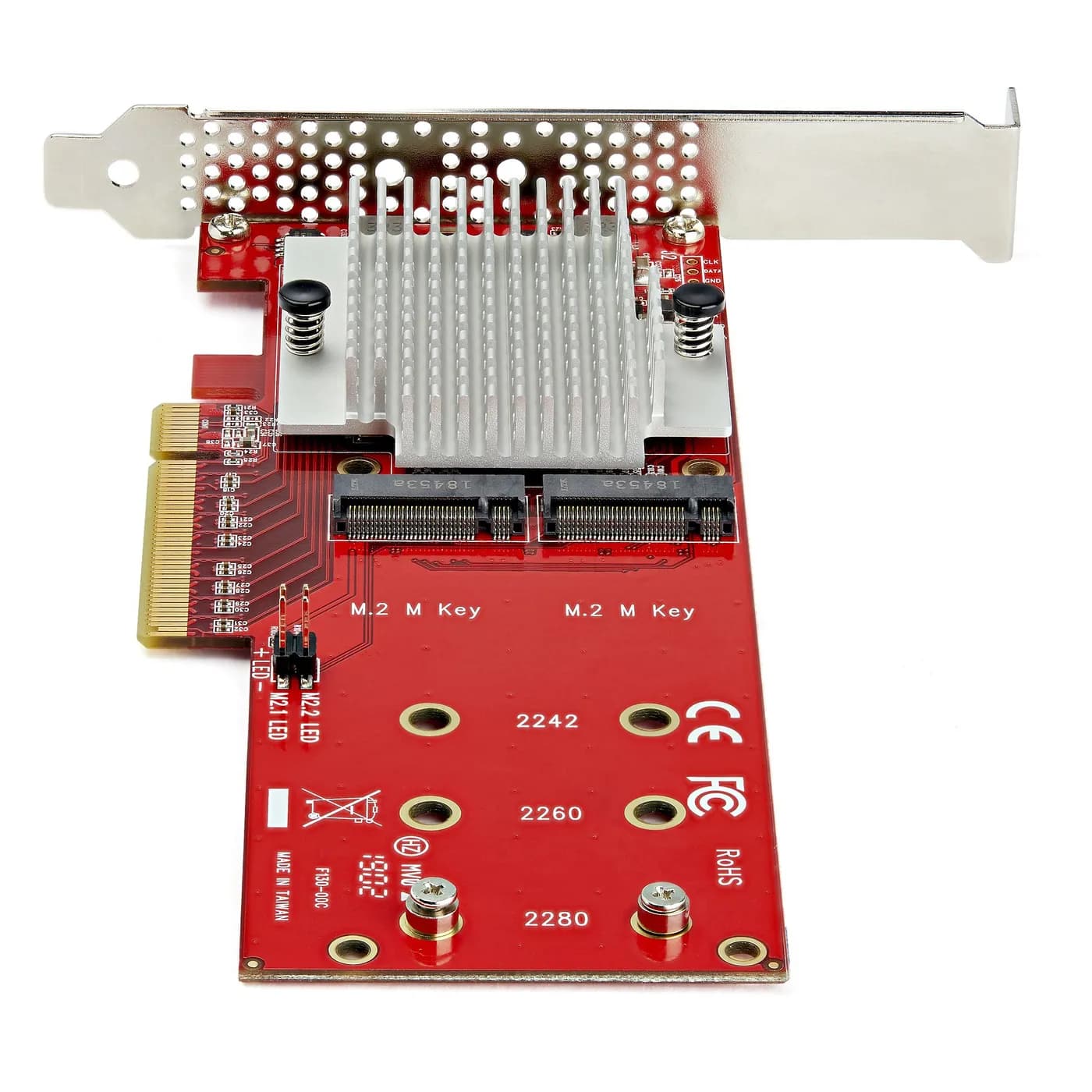 StarTech.com Tarjeta Adaptadora para 2 SSD M.2 PCIe SSD - Dos SSDs NVM 4