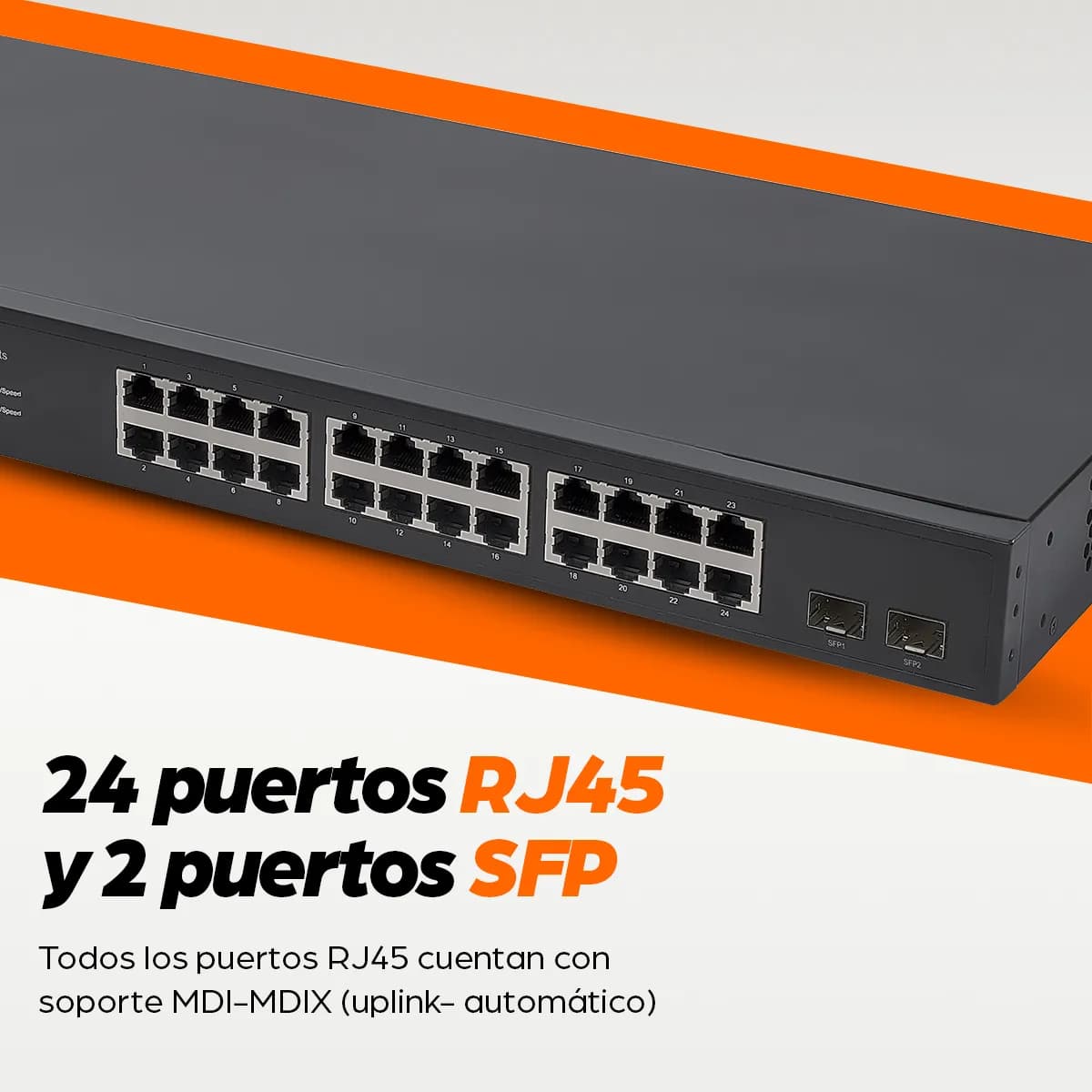 Intellinet Switch de 24 Puertos Gigabit Ethernet con 2 puertos SFP 7