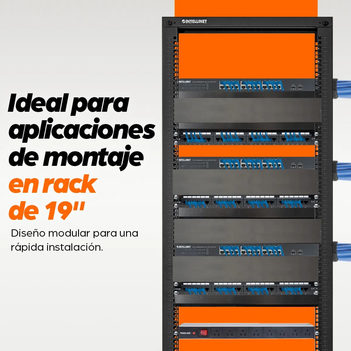 Intellinet Rack de dos postes, 19" 6