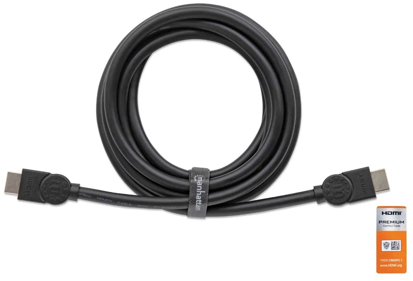 Manhattan Cable HDMI de Alta Velocidad con Canal Ethernet, Versión Pre 3