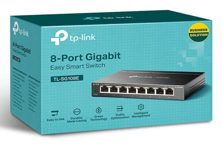 TP-Link TL-SG108E dispositivo de redes Gestionado L2 Gigabit Ethernet  3