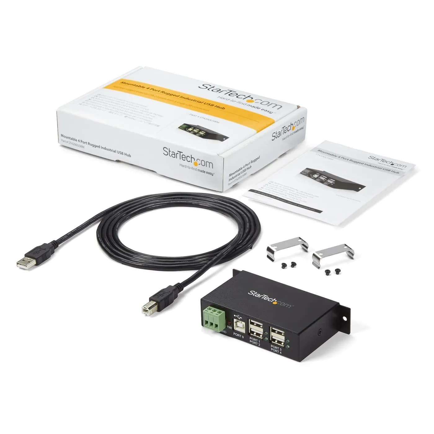 StarTech.com Concentrado HUB Industrial USB 2.0 de 4 Puertos con Prote 8