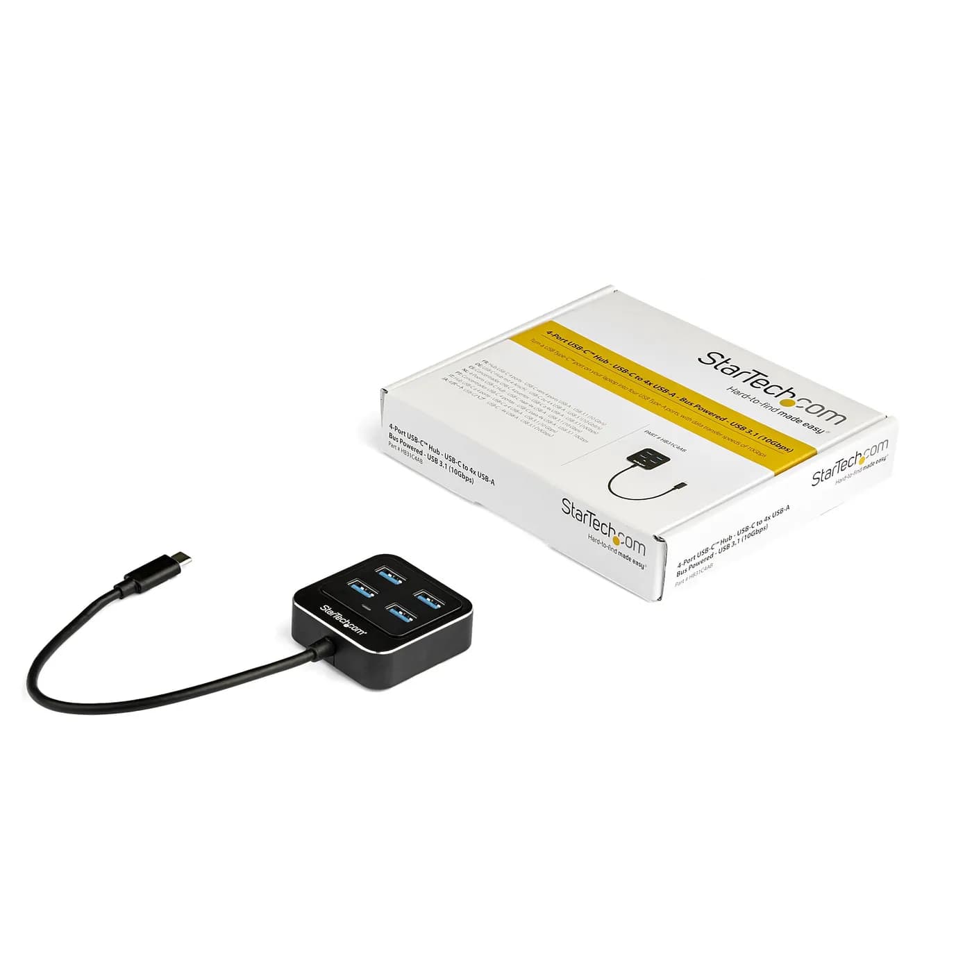 StarTech.com Hub USB-C de 4 Puertos - USB-C a 4 Puertos USB-A - Hub US 5
