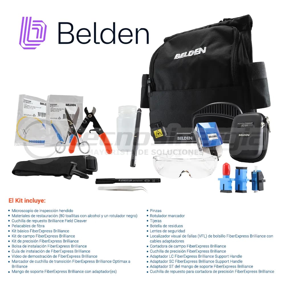 KIT DE TERMINADO FIBRA OPTICA BELDEN AX104271 / PARA CONECTORES BRILLI 6