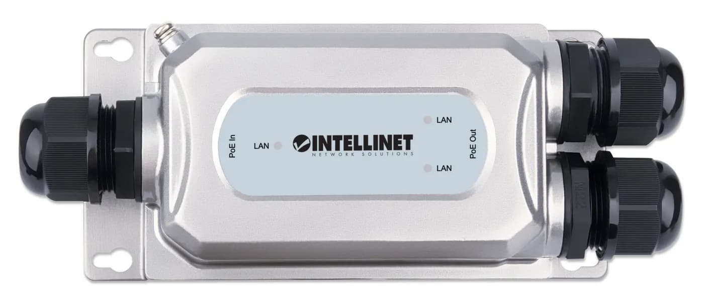 Intellinet 561648 extensor de red Repetidor de red Gris 9