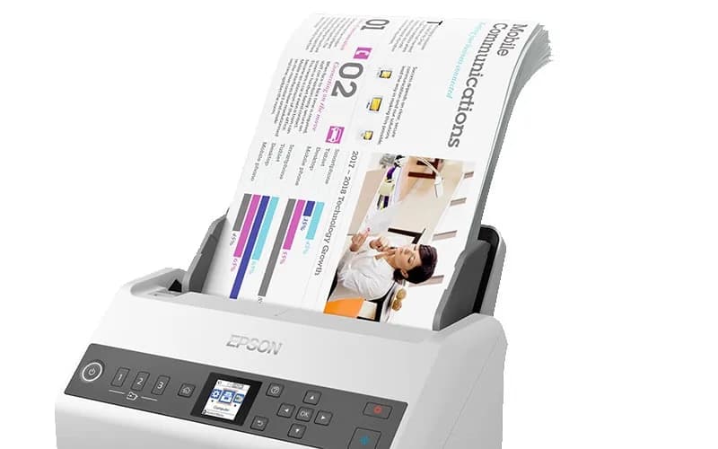Epson DS-730N Escáner alimentado con hojas 600 x 600 DPI A4 Negro, Gri 3