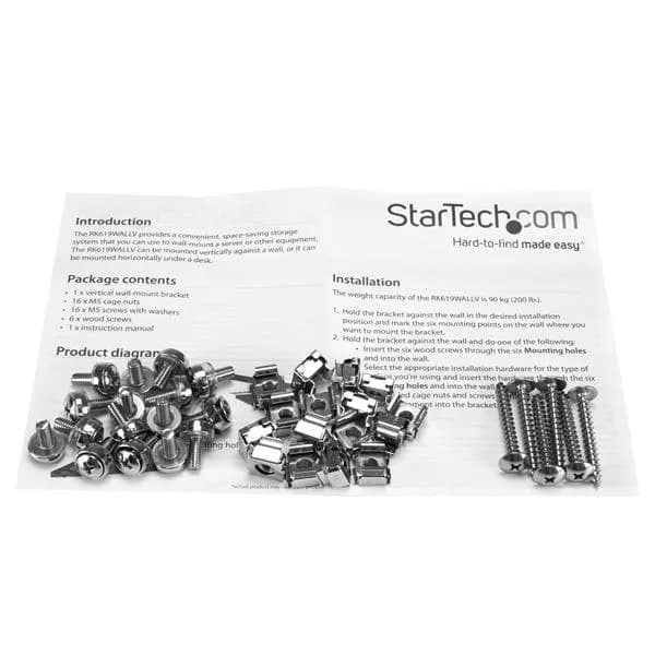 StarTech.com Gabinete Rack de Servidores Vertical de Pared - de Acero  5