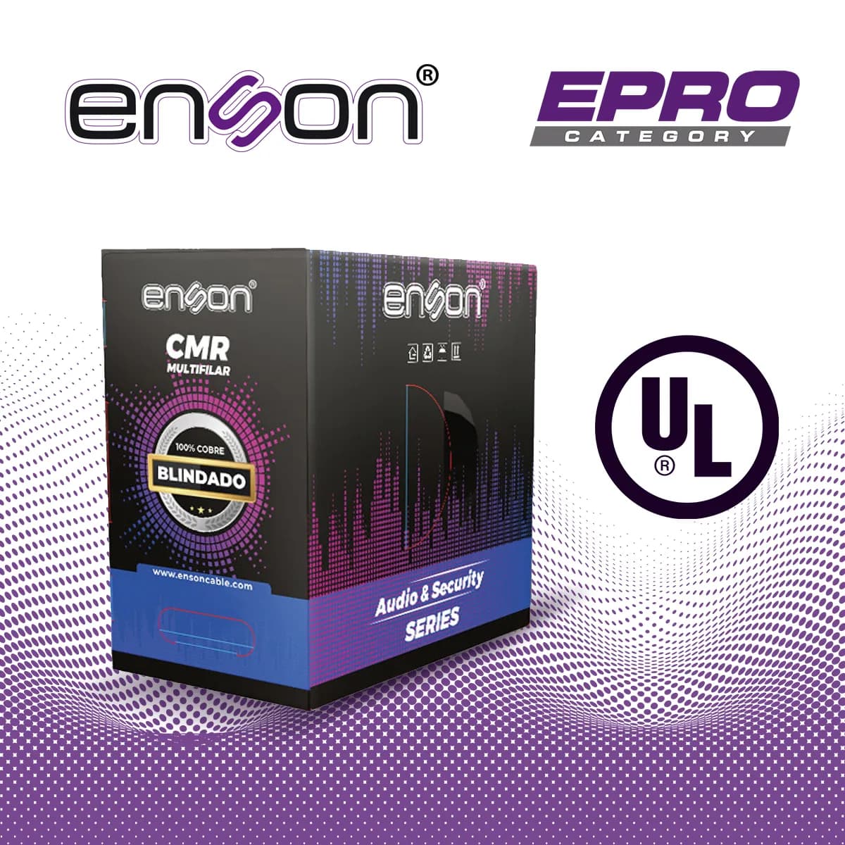 CABLE PARA AUDIO Y SEGURIDAD ENSON EPRO-5300F 2C/18AWG MULTIFILAR 100  2