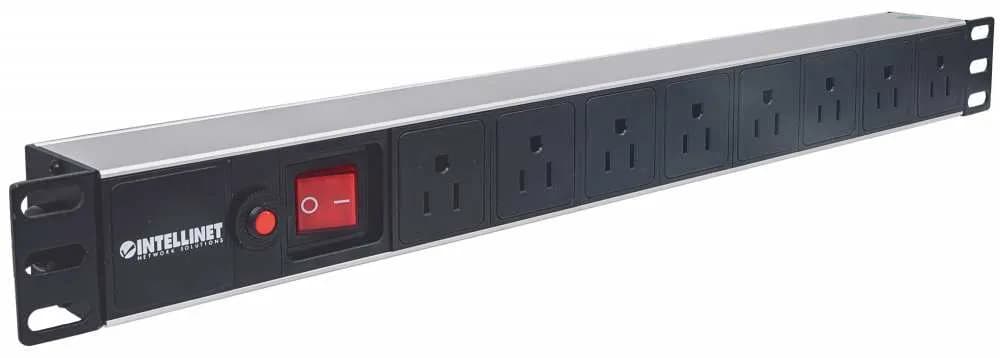 Intellinet Barra multicontacto con 8 salidas para montaje en 1U de rac 2