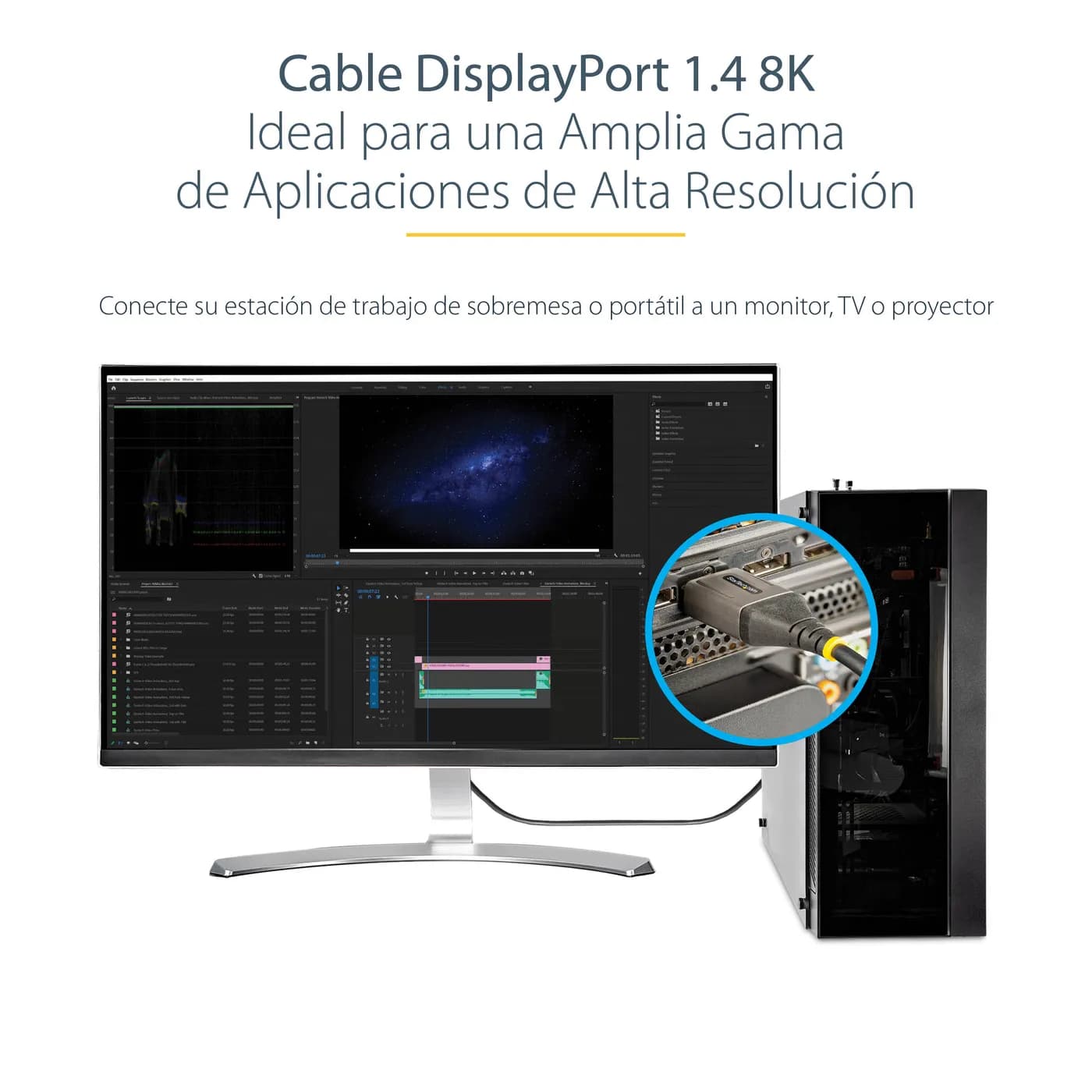 StarTech.com Cable de 3m DisplayPort 1.4 Certificado por VESA - HDR10  10