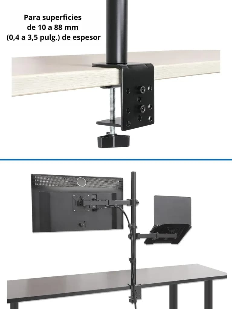 TCE LMG25NB - Soporte de Escritorio Combinado para Monitor de 13" a 32 5