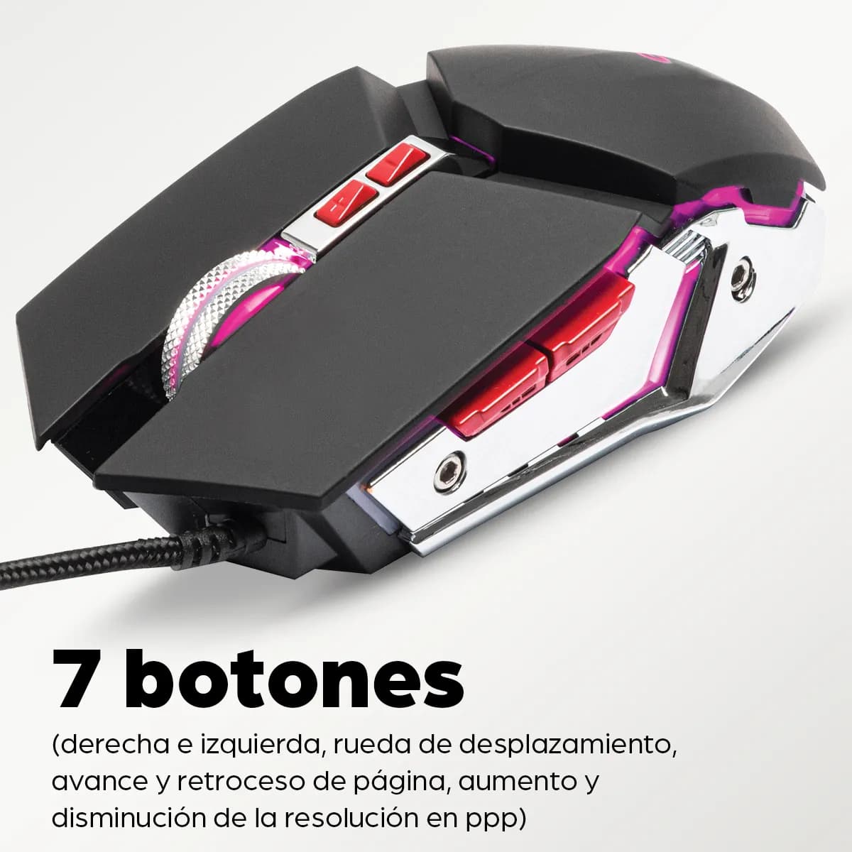 Manhattan Mouse óptico Gaming LED con cable 11