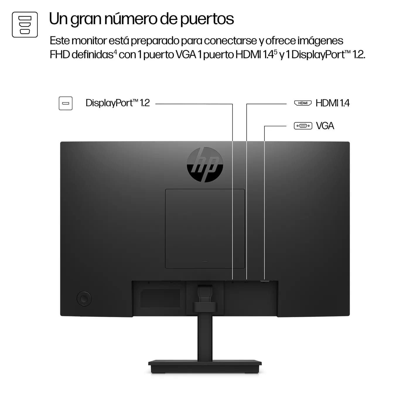 HP Monitor FHD de la serie 3 Pro de 21,5" - 322pf 4
