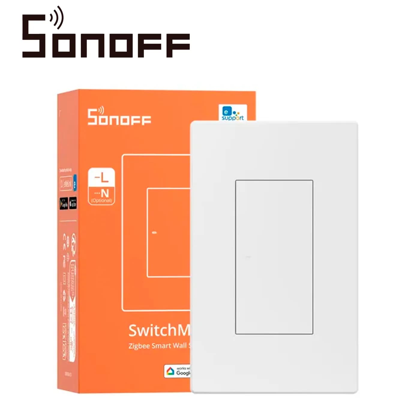APAGADOR DE PARED TOUCH ZIGBEE  SONOFF ZBM5-1C-120W / ZIGBEE 3.0 / 1 C 3