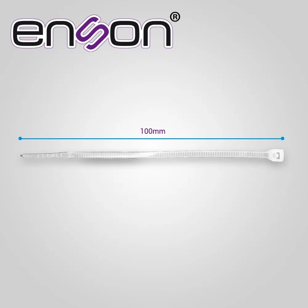 CINCHO DE NYLON ENSON ENS-CH100W COLOR NATURAL DE 2.5 X 100MM DE LONGI 3