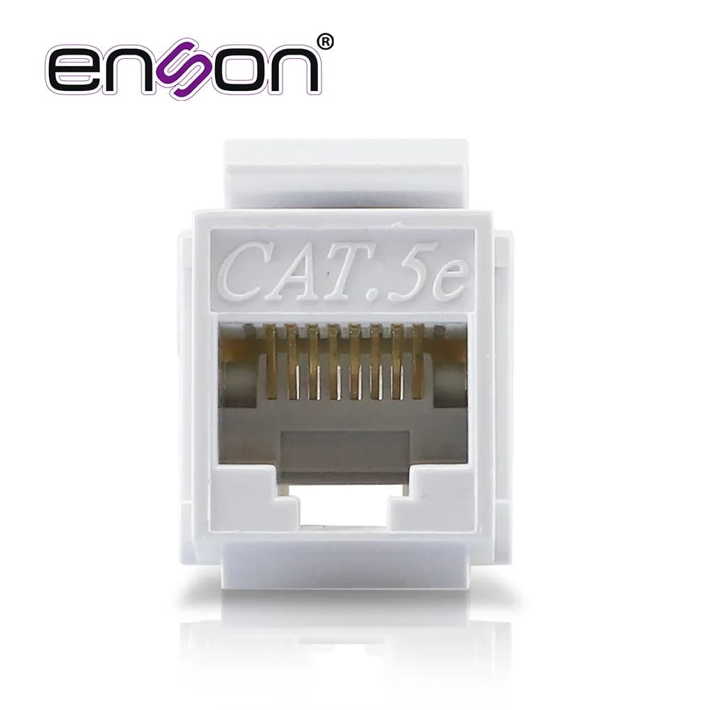 CONECTOR MODULAR JACK RJ45 ENSON EPRO-JACK5E-WH SERIE PRO, POSICION VE 2