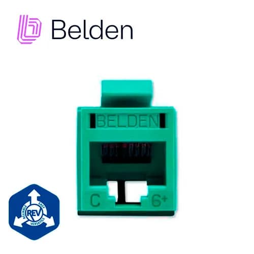 CONECTOR MODULAR JACK RJ45 CAT6 REVCONNECT BELDEN RV6MJKUGN-S1 ESTILO  3
