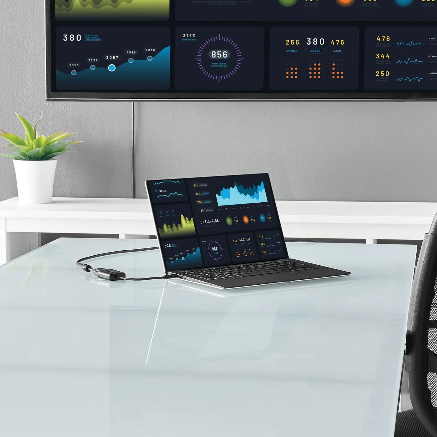 StarTech.com Adaptador USB C a VGA - Negro - 1080p - Convertidor de Vi 4