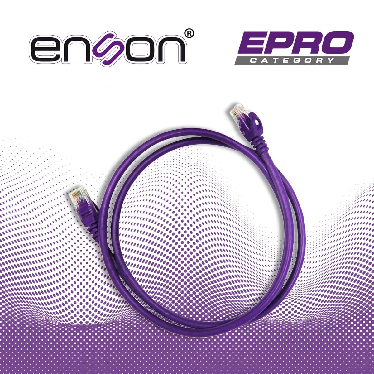 PATCHCORD UTP ENSON P6012P CAT6 120CM MORADO SERIE EPRO 100-II 100 POR 3