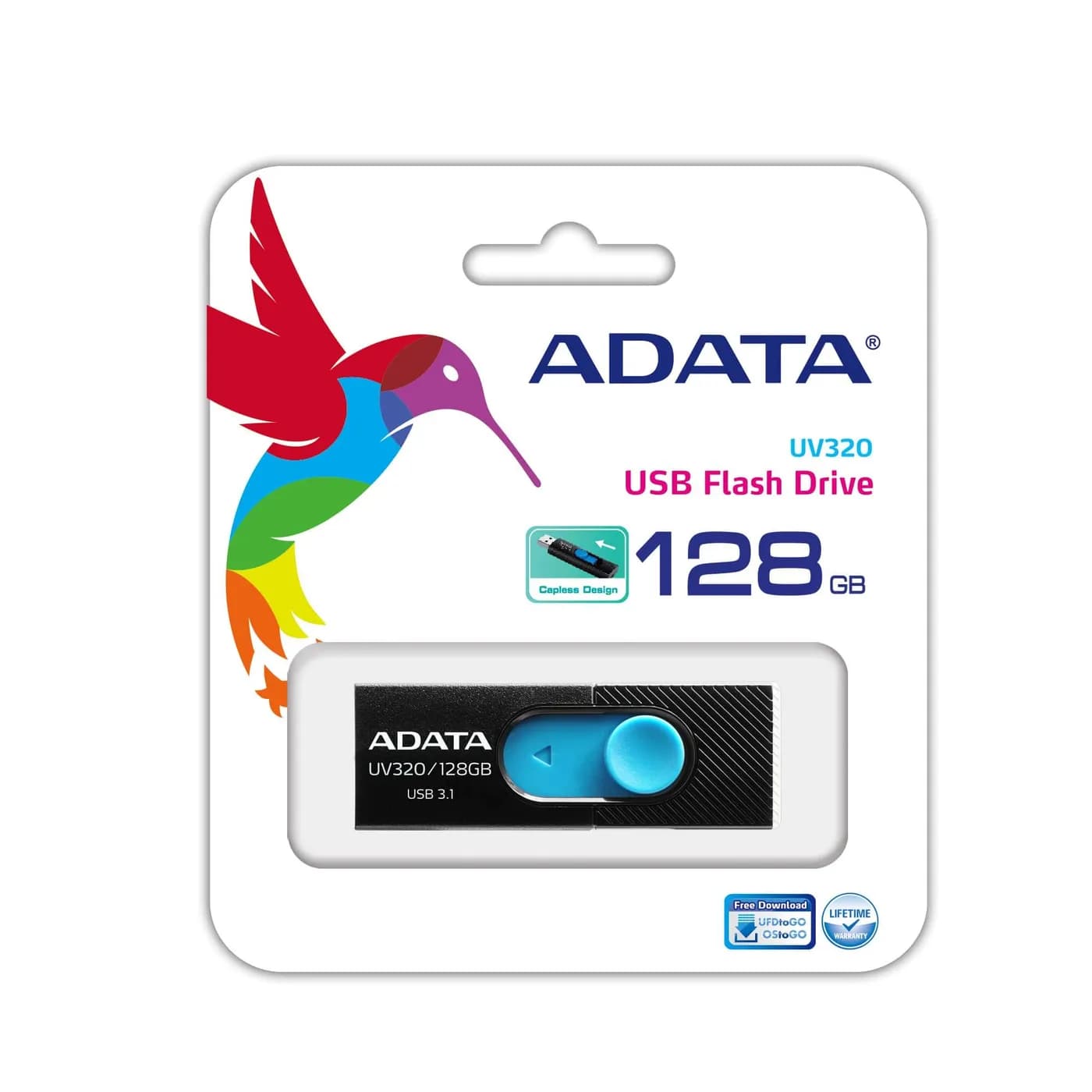 ADATA UV320 unidad flash USB 128 GB USB tipo A 3.2 Gen 1 (3.1 Gen 1) N 3