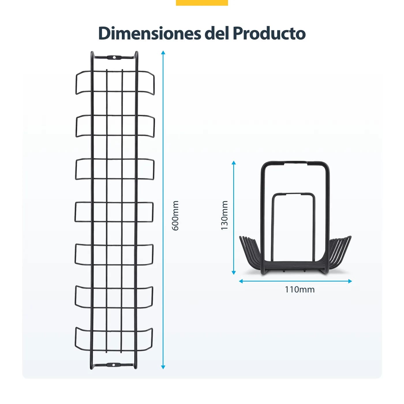 StarTech.com Charola de Administración de Cables para Debajo del Escri 7