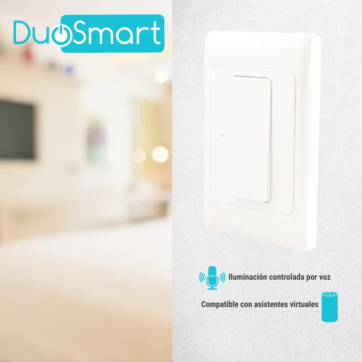 SWITCH APAGADOR DE ESCALERA WIFI 2.4 GHZ DUOSMART A40  COMPATIBLE CON  4