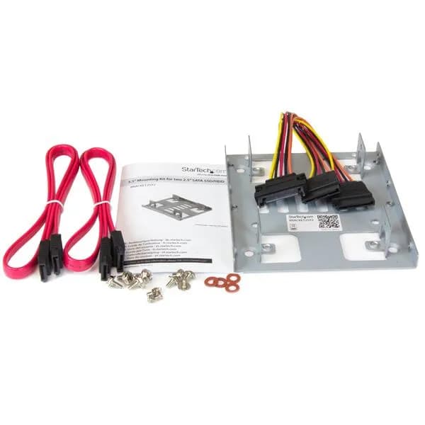 StarTech.com Bracket Adaptador Bandeja de Montaje 2 Unidades de Disco  6
