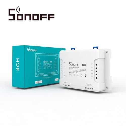 INTERRUPTOR INTELIGENTE CON 4 RELEVADORES NC/NO SONOFF 4CH PRO R3 WIFI 3