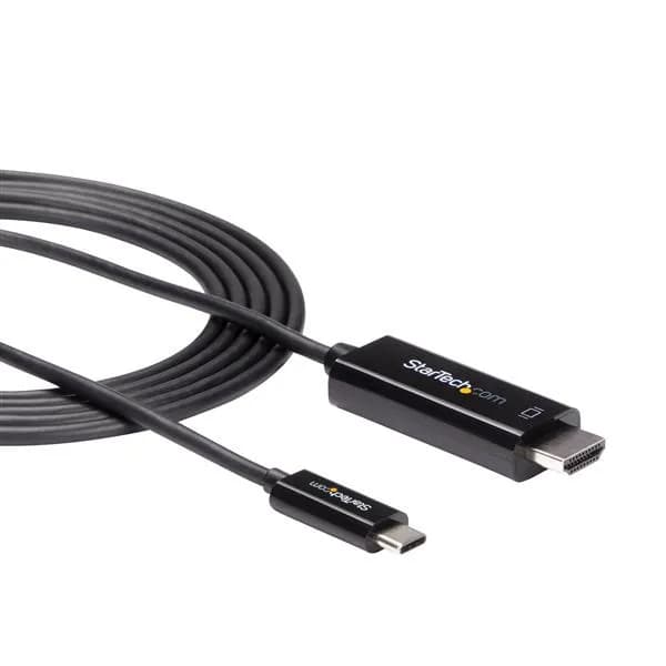 StarTech.com Cable Adaptador de 2m USB-C a HDMI 4K 60Hz - Negro - Cabl 3