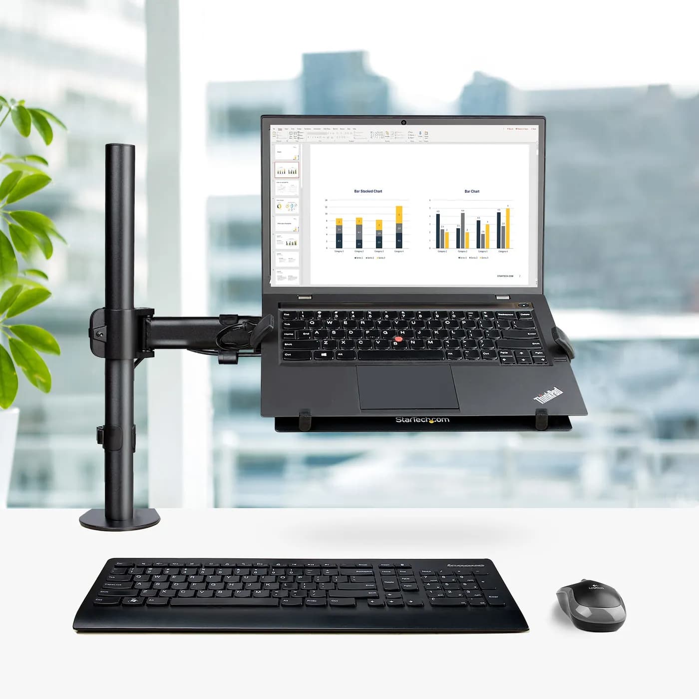 StarTech.com Soporte de Montaje para Laptop - Soporte VESA de Monitor  18