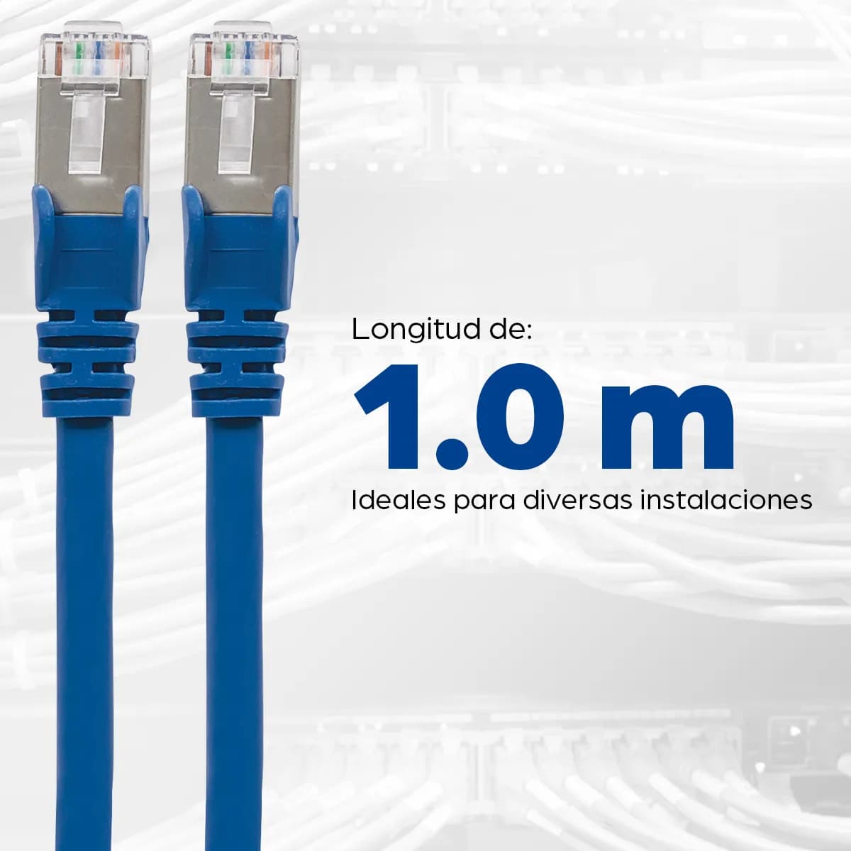 Intellinet Cable de Red Cat6a S/FTP, 0.9 m, Azul 6