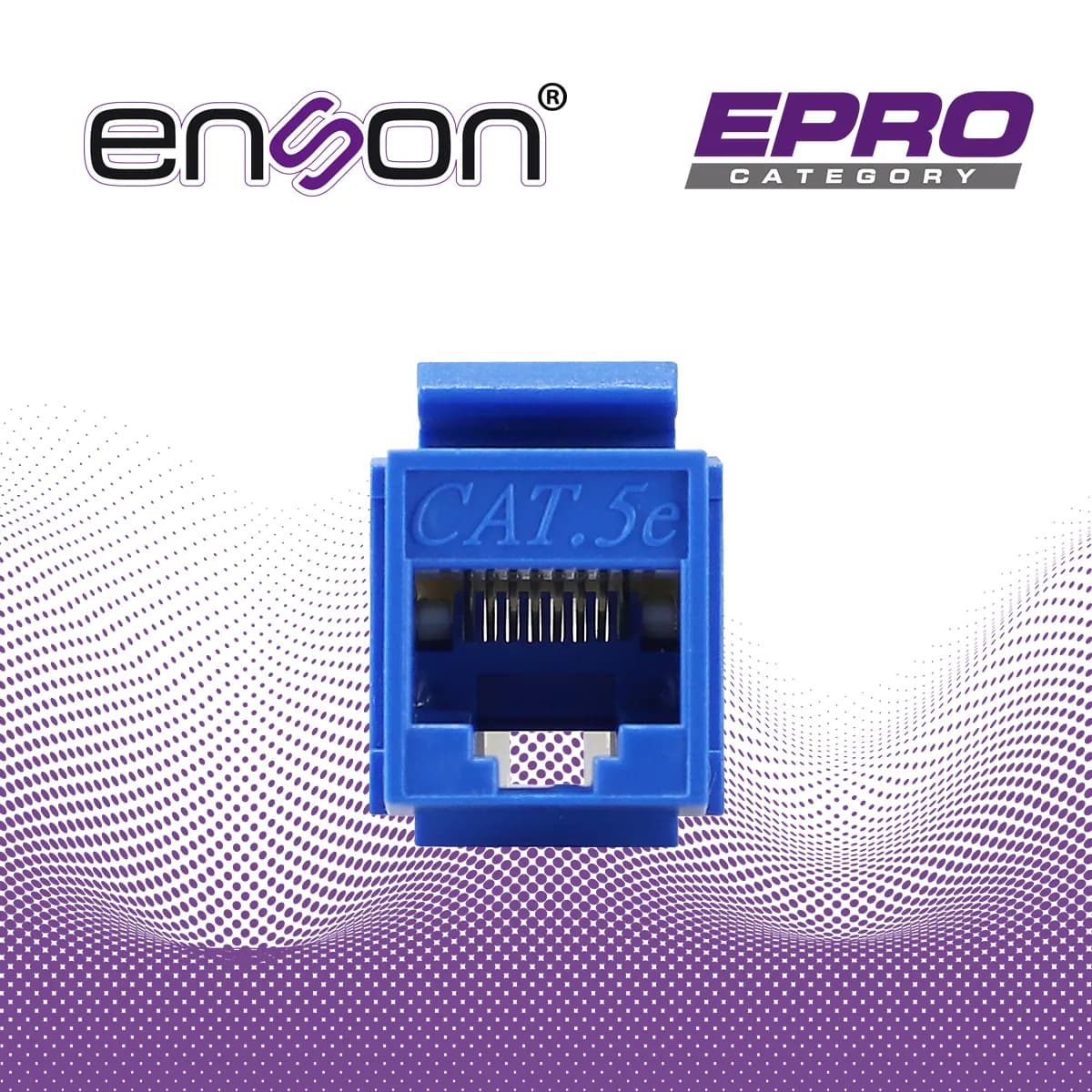 CONECTOR MODULAR JACK RJ45 ENSON EPRO-TLJACK5E-BL SERIE PRO TERMINADO  5