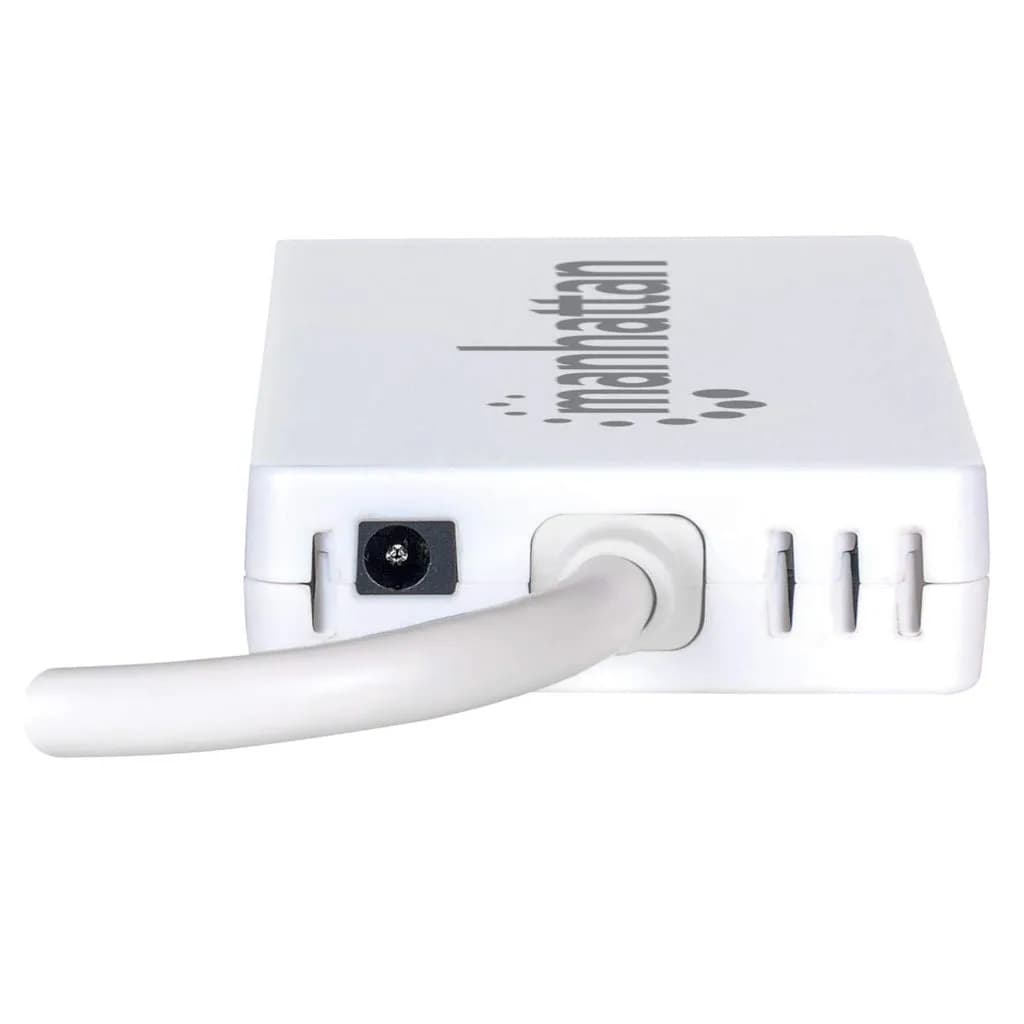 Manhattan Hub de 3 puertos USB 3.0 con Adaptador Gigabit Ethernet 8