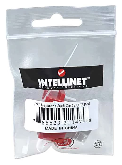 Intellinet JACK RJ45 CAT5E KEYSTONE DE IMPACTO ROJO 2