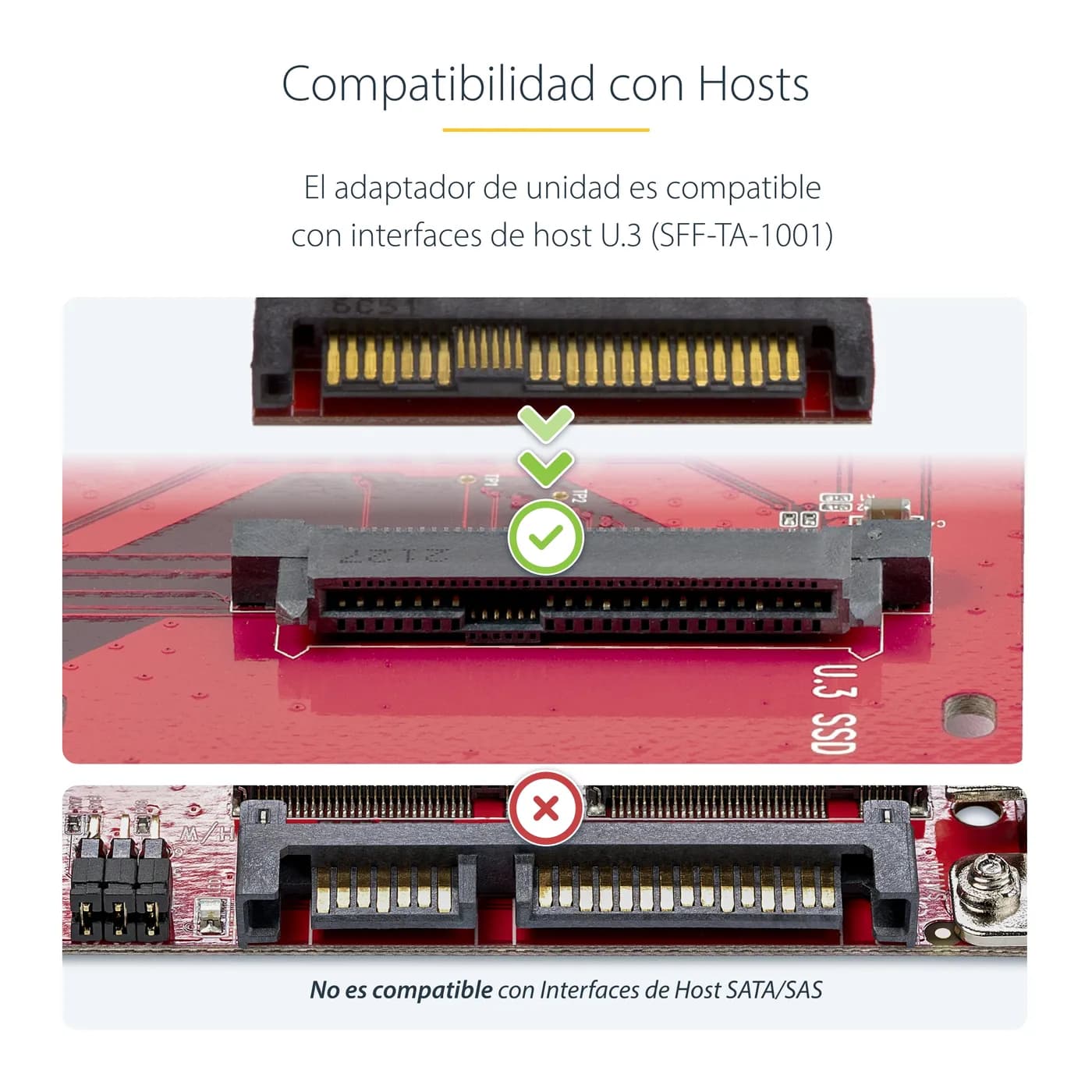 StarTech.com Adaptador M.2 a U.3 para SSDs M.2 NVMe - Convertidor Adap 11