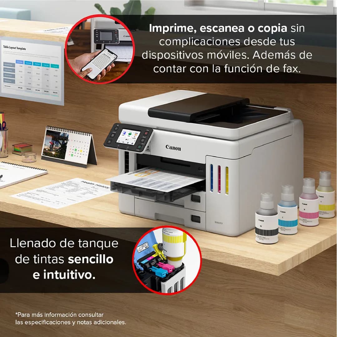 Canon MAXIFY GX7110 Inyección de tinta A4 600 x 1200 DPI 45 ppm Wifi 5
