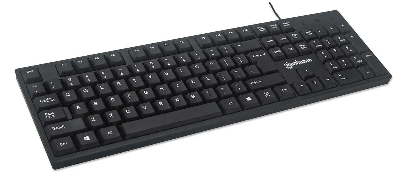 Manhattan 179324 teclado Oficina USB QWERTZ Negro 2