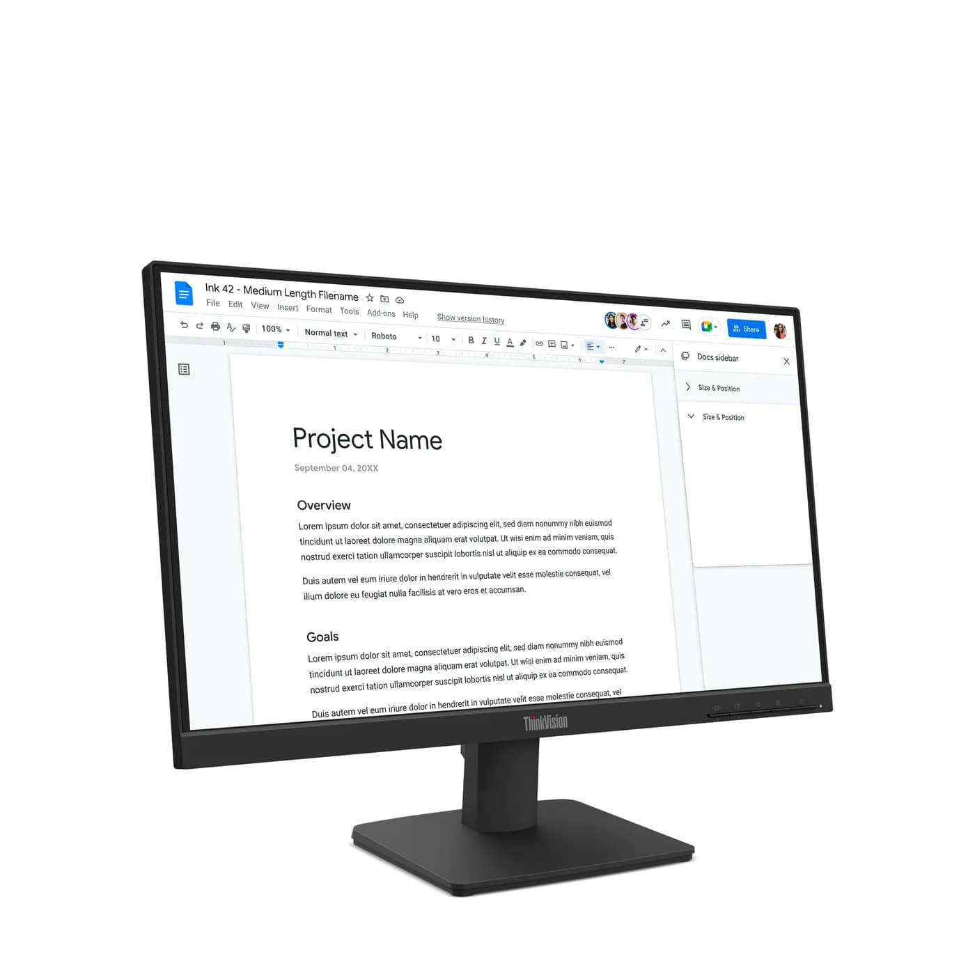 Lenovo ThinkVision S22-4e monitor de computadora 54.6 cm (21.5") 1920  3