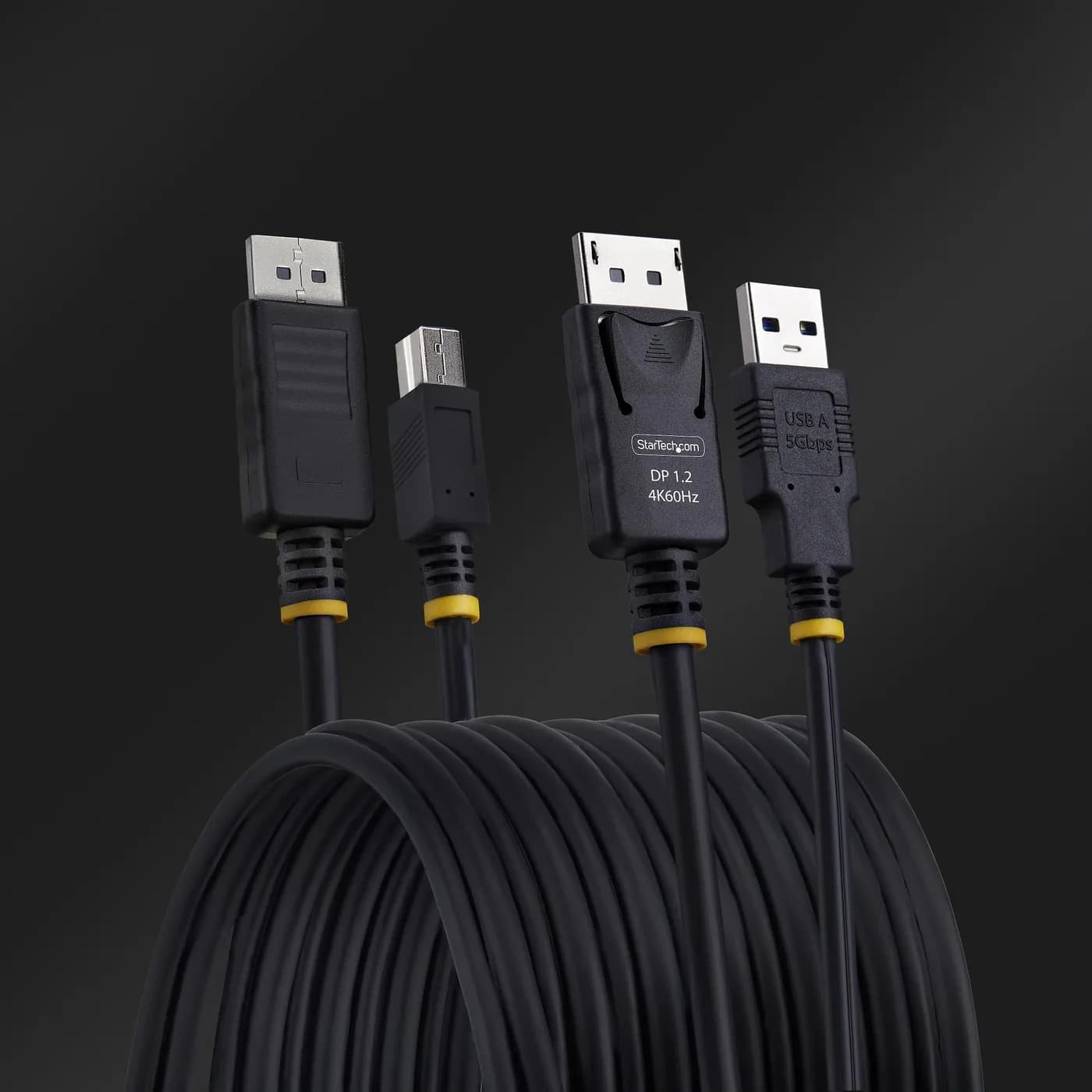 StarTech.com Cable KVM DisplayPort y USB 3.0 5Gbps de 3m - 4K 60Hz - C 5