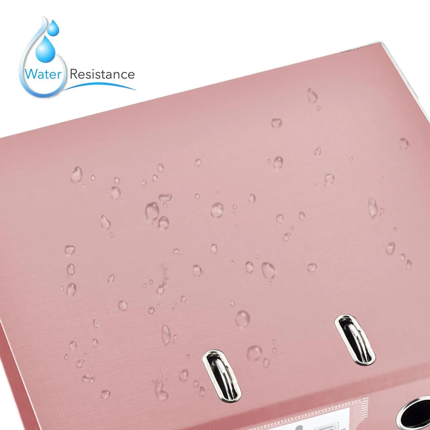 TECHMAKRO CARPETA 3 IN PARA ARCHIVO DE CARTON FORRADO DE PVC, PEACH pa 5