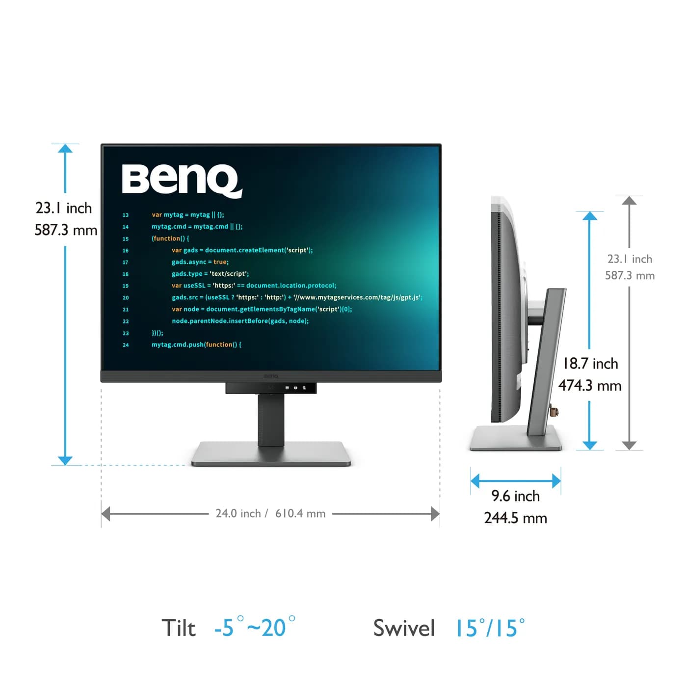 BenQ RD280U monitor de computadora 71.6 cm (28.2") 3840 x 2560 Pixeles 5