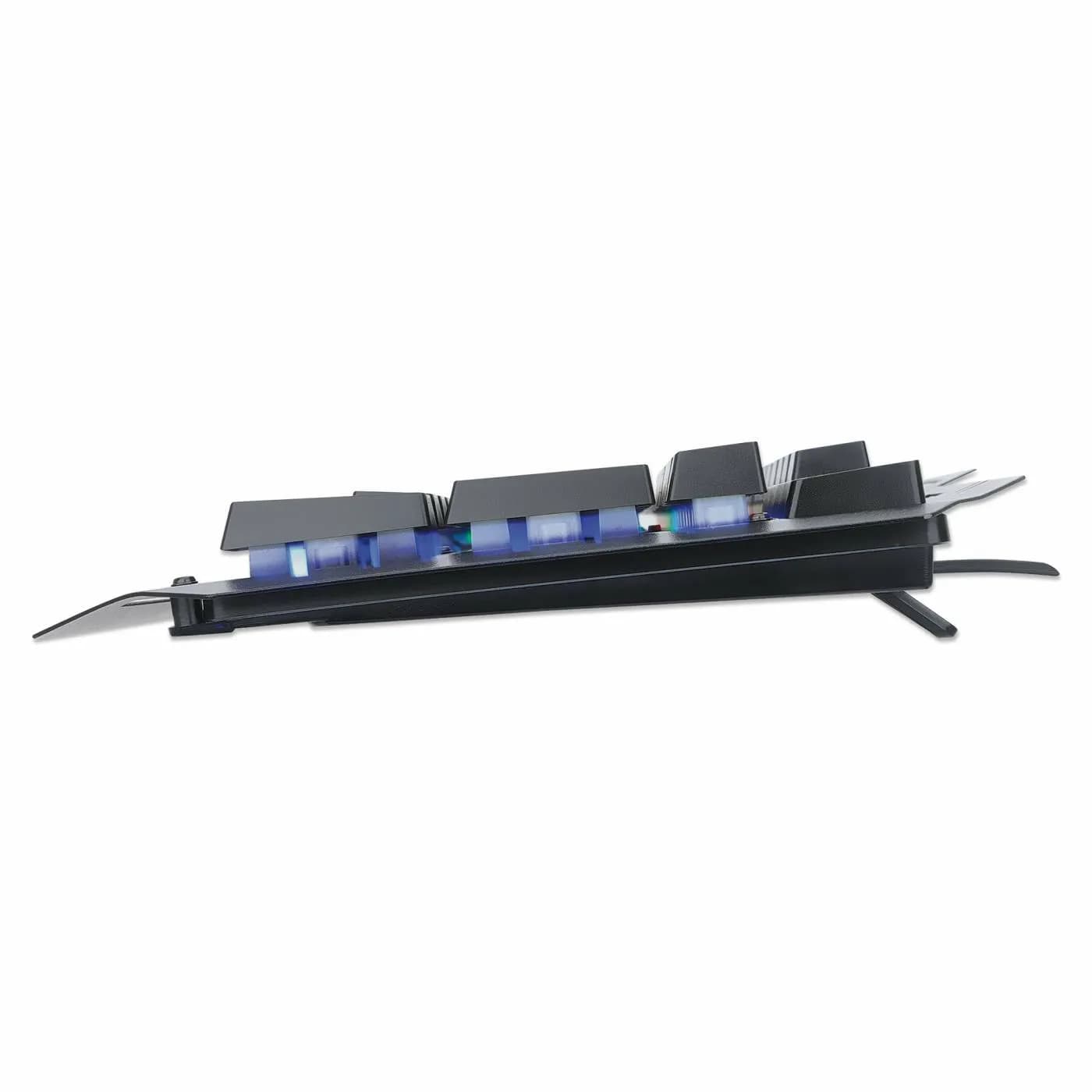 Manhattan Teclado Gaming LED con pánel metálico para celular 12 teclas 10