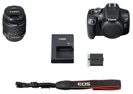 Canon EOS Rebel T7 EF-S 18-55mm IS II Kit Juego de cámara SLR 24.1 MP  4