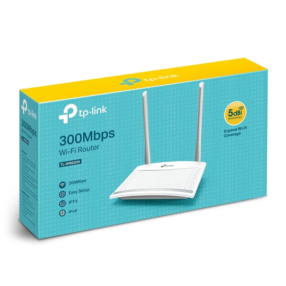 ROUTER INALAMBRICO TP-LINK TL-WR820N VELOCIDAD DE TRANSMISION INALAMBR 4