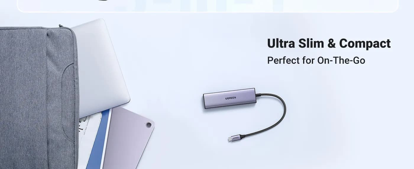 Ugreen 20956A nodo concentrador USB Tipo C 5000 Mbit/s Plata 7